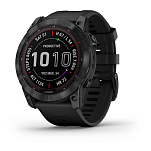 Garmin 010-02541-23 Fenix 7X Sapphire Solar Часы Черный  Black DLC Titanium / Black