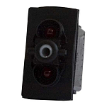 Pros NPE-333 On-Off 2P Красный/Красный 24V Округ Колумбия ЧТО Кнопки Коричневый Black