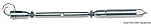 Turnbuckle AISI 316 for Parafil cable 7 mm, 07.196.07