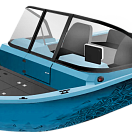Моторная лодка, Триера 470 FISH, бирюзовый TR470FISH