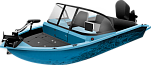 Моторная лодка, Триера 470 FISH, бирюзовый TR470FISH