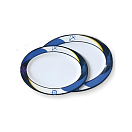 Купить Набор сервировочных подносов Lalizas "Sailing" 57224 Ø300мм и Ø250мм 2шт из меламина белый/синий 7ft.ru в интернет магазине Семь Футов