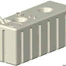 Cross-linked polyethylene fuel tank 336 l, 52.040.03