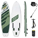 Купить Bestway 65308c Надувной комплект для падлбординга Hydro-Force Kahawai 10´2´´ White / Gren / Yellow 44x91x25 309.9 cm 7ft.ru в интернет магазине Семь Футов