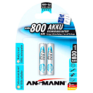 Купить Ansmann 5030982 1x2 MaxE NiMH Перезаряжаемый Micro AAA 800 мАч Аккумуляторы Серебристый 7ft.ru в интернет магазине Семь Футов