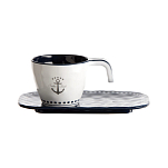 Кофейный набор Marine Business Sailor Soul 14006 Ø60x50мм 106мл на 6 персон из синего/белого меламина