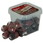 Benzar mix 97500113 Method Bomb Паста ПВА «Рыба и клубника» Red / Black 30 x 20 mm