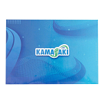 Kamasaki 75395330 Logo A6 Наклейки  Blue 10.5 x 14.85 cm
