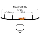 Купить Коньки для лыж снегохода Yamaha TYV4-8800 TYV4-8800 Woody's 7ft.ru в интернет магазине Семь Футов