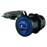 Talamex 14504086 Быстрое зарядное устройство USB Black 15x10x10