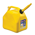 Канистра для дизельного топлива Scepter HD 07649 355x240x370мм 20л из прочного жёлтого полиэтилена высокой плотности