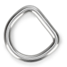 D-образное кольцо / 25 x 23 мм / нержавеющая сталь A4