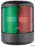 Комбинированный огонь Utility 78 красный/зелёный 112,5°/112,5° 12 В 95 x 80 x 120 мм с корпусом из чёрного поликарбоната для судов до 20 м, Osculati 11.417.05