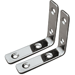 Sea-dog line 354-2213101 90º Угловые скобки 2 единицы измерения Серебристый 6 cm 
