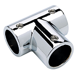 Seachoice 50-38121 90° Тройник для рельсового фитинга Серебристый Silver 7/8´´ 