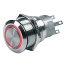 Купить Bep marine 80-511-0002-00 Кнопочный выключатель MOM On-Off 12V Red 7ft.ru в интернет магазине Семь Футов