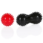Gymstick 63014 массажный мяч Spikey Black / Red 8x16x23