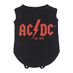Cerda group 2800000571-BLACK-XS ACDC Футболка с собакой Черный Black XS