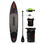 Jobe 486423005 Надувной комплект для падлбординга Shadow 11.6´´ Black / Red 38x34x92 350 cm