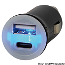 Купить Double USB plug Type A+C 12/24V 2.4A, 14.517.19 7ft.ru в интернет магазине Семь Футов