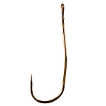 Mustad 33862NP-BR-1-U10 одноглазый крючок Aberdeen Slow Death Hoo Bronze 1
