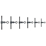 Expert predator 18841 Вертлюг Cross Line Серебристый Black 1.40 mm