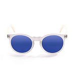 Ocean sunglasses 55001.6 Деревянные поляризованные солнцезащитные очки Lizard Brown / White Transparent / Blue