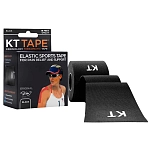 KT Tape ktoguncut-bk-os кинезиологическая лента Original Uncut Black 15x10x5