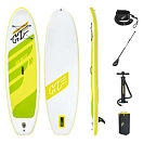 Купить Bestway 65340 Надувной комплект для падлбординга Hydro-Force Sea Breeze White / Yellow / Green 40x25x89 305x84x12 cm 7ft.ru в интернет магазине Семь Футов