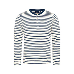 Sea ranch 22-7-018-4191-XL Футболка с длинным рукавом Bernard Многоцветный Ecru / Insignia Blue XL