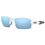 Oakley OJ9005-0659 Flak XS Prizm Молодежные поляризованные солнцезащитные очки Deep Water Polished White Prizm Deep Water Polarized/Cat3