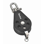 Barton marine 66621 T2 Одиночный поворотный шкив с кронштейном Серебристый Black 35 mm