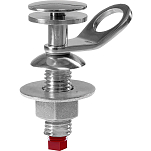 Taco metals 236-F1601511 Quick Release Fender Замок Серебристый