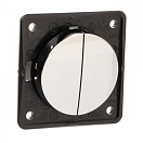 BERKER 936552518 INTEGRO FLOW Двойной кулисный переключатель/хром, блестящий