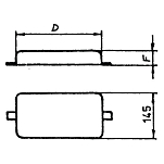 Анод для корпуса малой высоты Tecnoseal 210 x 90 x 30 мм
