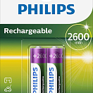 Philips Аккумуляторы R-6 2600Mah Pack 2 Черный