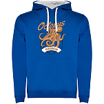 Kruskis SU1067030501C070 Толстовка с капюшоном Seafood Octopus Two-Colour Голубой Royal Blue / White L