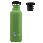 Laken BS75VE Бутылка из нержавеющей стали Basic Steel Черная шапка Зеленый Green