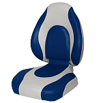 Поворотное кресло в лодку Premium Countured (Цвет-кресла-NSB Серый/Синий) 75160