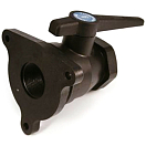 Купить Forespar 108-904011 Seacock MF849 Крепежный фланец  Black 1.5´´ 7ft.ru в интернет магазине Семь Футов