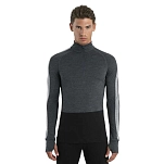 Icebreaker 0A56H9585M Базовый слой с длинным рукавом 200 ZoneKnit™ Merino Серый Jet Heather / Black / Metro H M