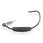 Scratch tackle SRTBL01N10 Body Leaf Техасский Крюк 1.5g Черный Grey 1/0 