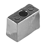 Цинковый анод Tecnoseal 01256 27x13x20мм прямоугольный для лодочных моторов Tohatsu 25-140лс