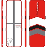 Pure2improve p4f940190 Надувная доска для падлбординга Turning300 9´10´´ White / Red 85x35x45 299.7 cm