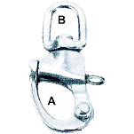 Lalizas 91329 Swivel Snap AISI 316 Сережка Серебристый Silver 12 mm 