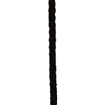Poly ropes POL2210040240 12 m полиэфирная веревка Черный Black 4 mm 
