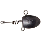 Купить Джиг-головка Savage Gear Bullet Cork Screw 71928 200гр цвет Silver 7ft.ru в интернет магазине Семь Футов