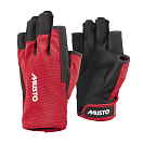 MUSTO 86118_169-S Перчатки ESSENTIAL SAILING 2.0 / короткие пальцы / красные / Размер одежды: S