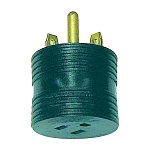 Surge guard 802-095225508 Прямой реверсивный адаптер Зеленый Black 15A Female/30A Male