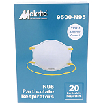 Trac outdoors 280-MK9500N95 N95 Маска для лица с частицами Белая White